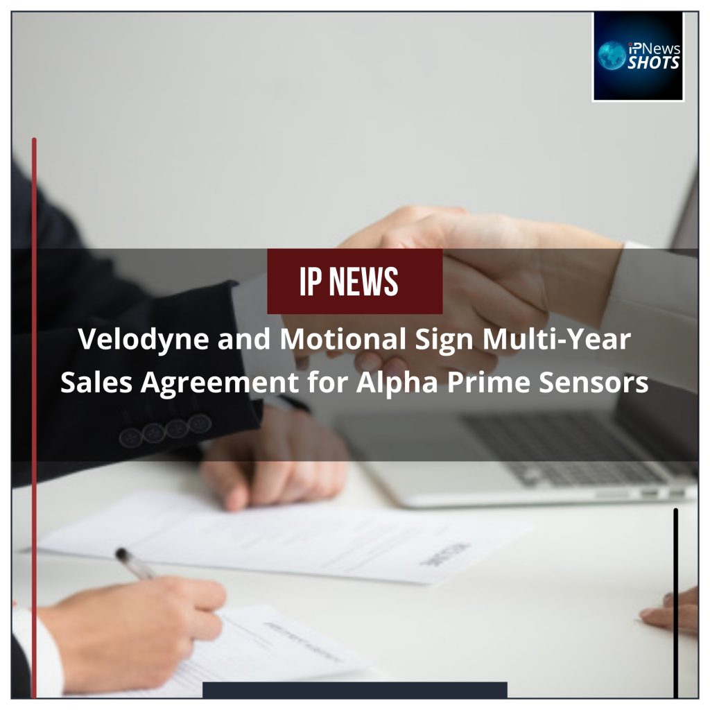 Velodyne and Motional Sign Multi-Year Sales Agreement for Alpha Prime Sensors
