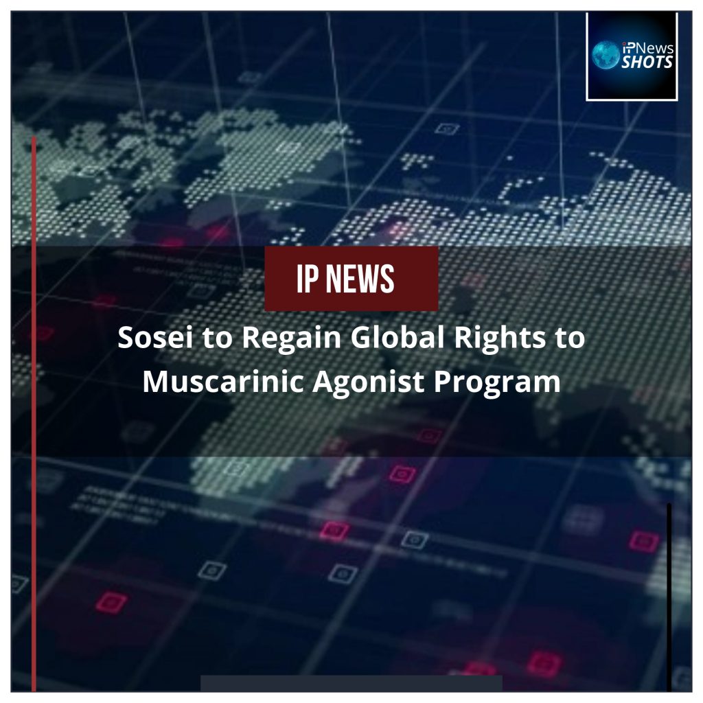 Sosei to Regain Global Rights to Muscarinic Agonist Program