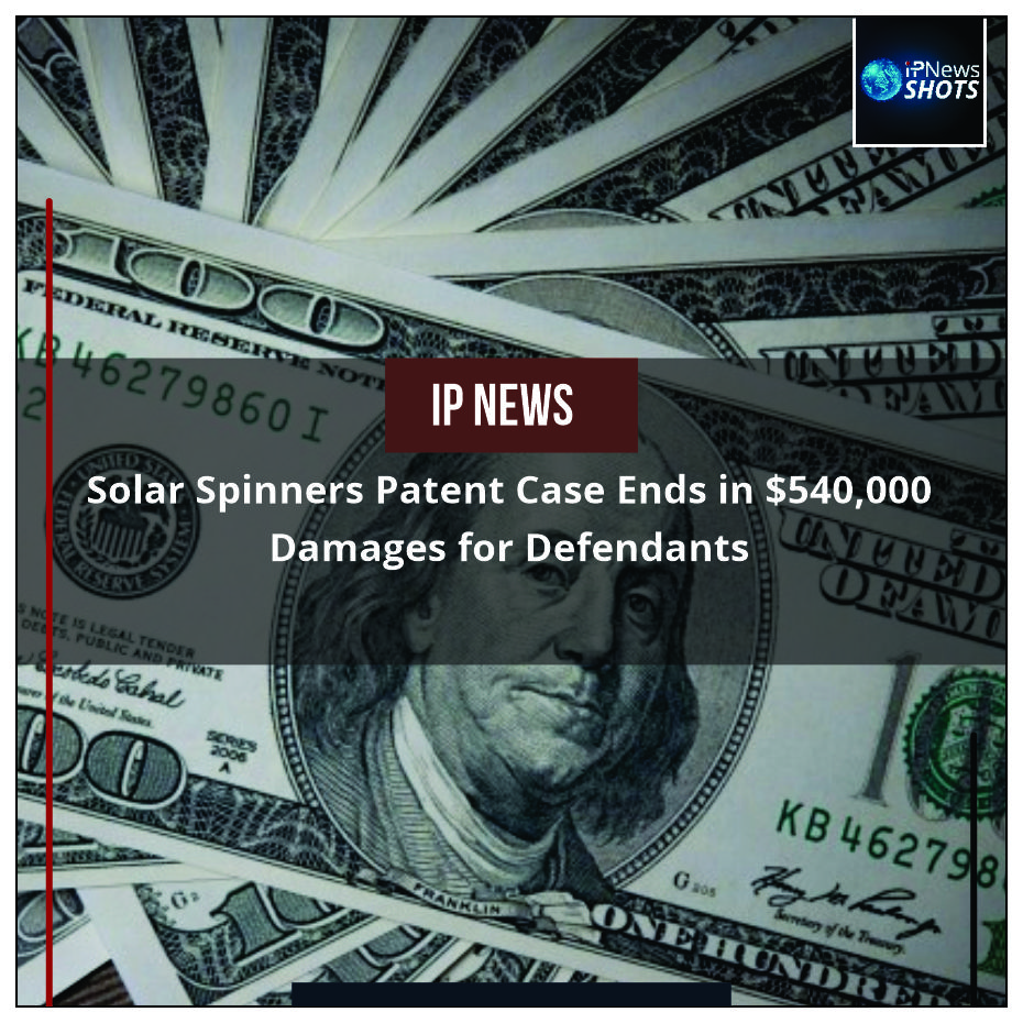 Solar Spinners Patent Case Ends in $540,000 Damages for Defendants