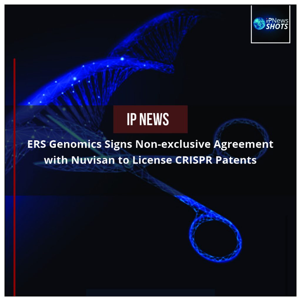 ERS Genomics Signs Non-exclusive Agreement with Nuvisan to License CRISPR Patents