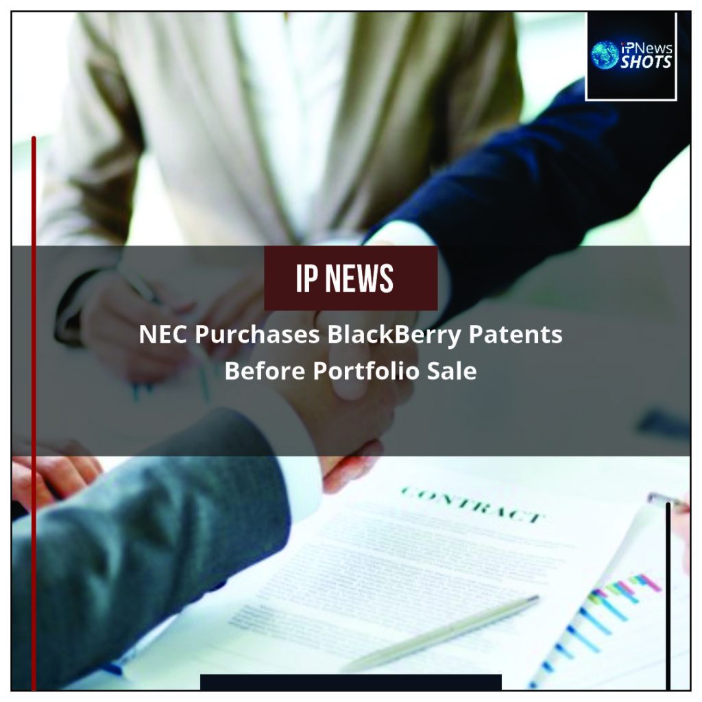 NEC Purchases BlackBerry Patents Before Portfolio Sale