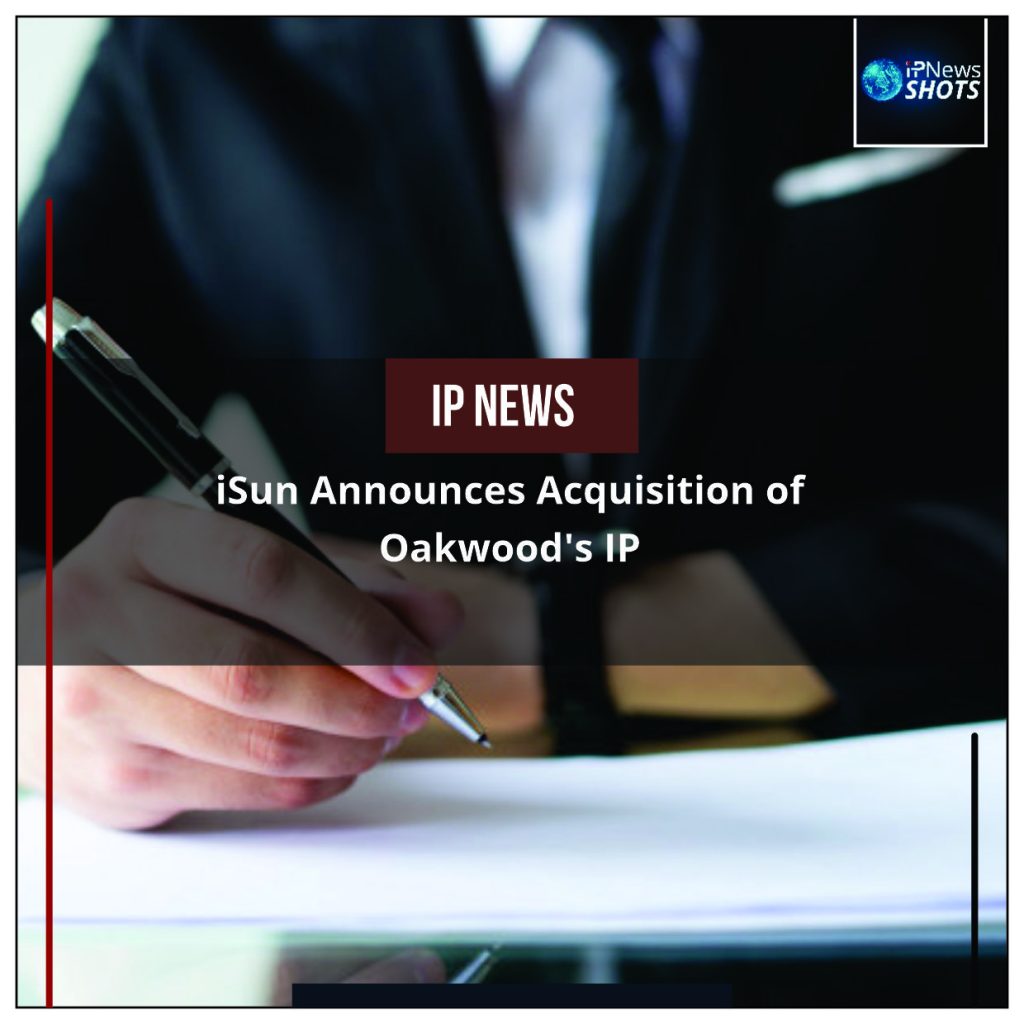 iSun Announces Acquisition of Oakwood’s IP