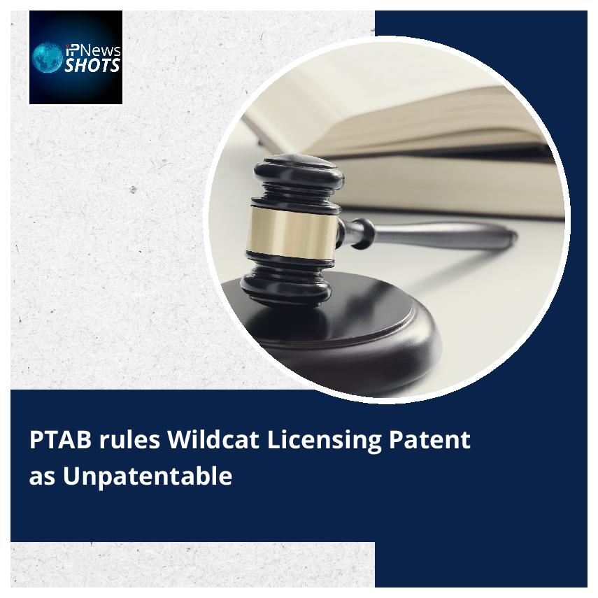 PTAB rules Wildcat Licensing Patent as Unpatentable